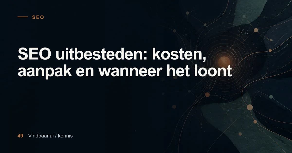 Redactionele illustratie bij SEO uitbesteden: kosten, aanpak en wanneer het loont