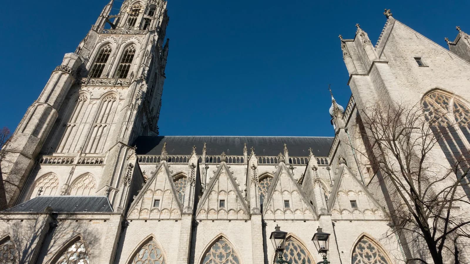 Zicht op de Grote Kerk in Breda
