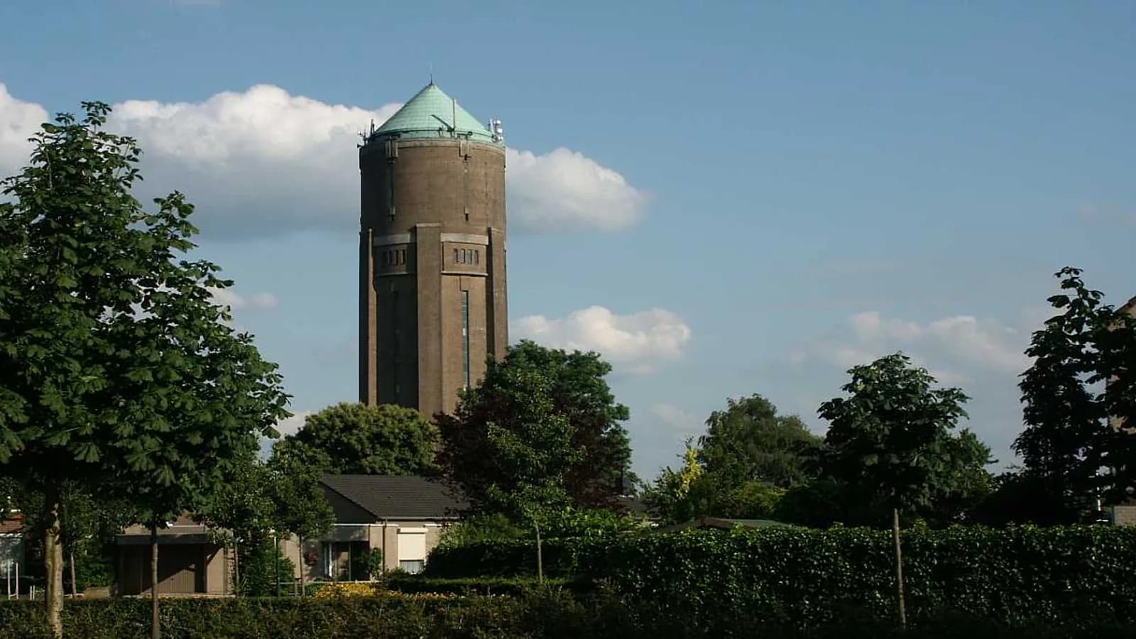 Zicht op de watertoren in Oss